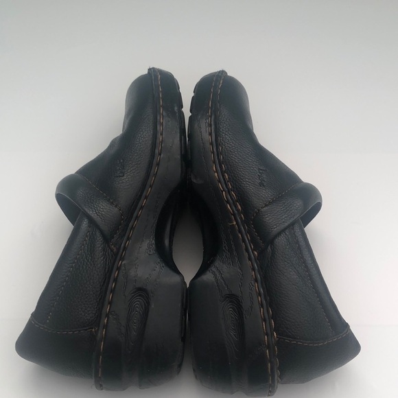 BOC Leather upper black clogs mules that are super comfortable workwear nursing - Picture 7 of 9